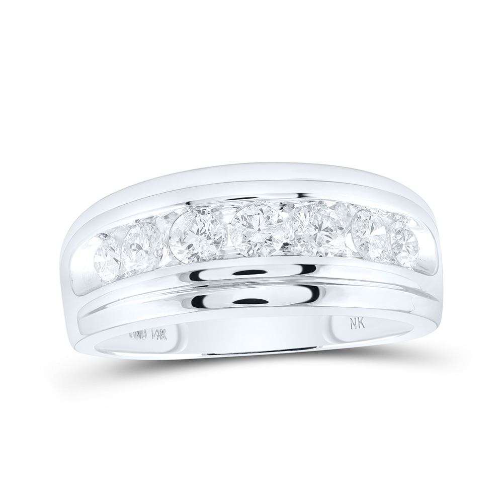 Araiya Fine Jewelry 10k White Gold Mens Round Diamond Wedding Channel
